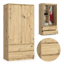 szafa-mlodziezowa-dab-artisan-90-cm-polki-drazek