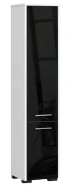 regal-lazienkowy-5-polek-biel-czarny-polysk-140-cm