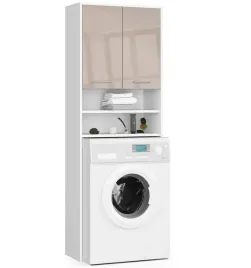 szafka-nad-pralke-180-cm-4-polki-cappuccino-polysk