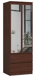 szafa-do-garderoby-60-z-lustrem-wenge-2-szuflady