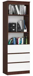 regal-stojacy-60-cm-do-biura-ksiazki-3-szuflady-3-polki-waski-wenge-bialy