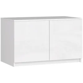 biala-nadstawka-na-szafe-90-cm-polysk-przedpokoj
