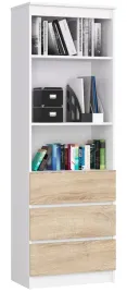duzy-regal-bialy-sonoma-60-cm-3-polki-3-szuflady