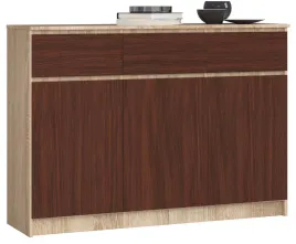 komoda-z-szufladami-140-sonoma-wenge-3-szuflady