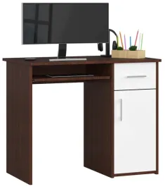 male-biurko-dzieciece-90-wenge-biale-1-szuflada