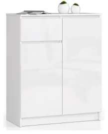 komoda-z-szufladami-80-biala-2-drzwi-polysk