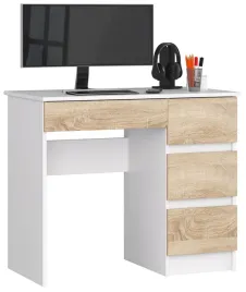 nowoczesne-biurko-biale-sonoma-4-szuflady-90-cm