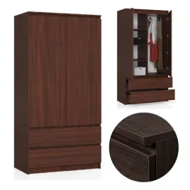 szafa-dla-dziecka-wenge-2-szuflady-4-polki-90