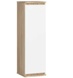 witryna-do-salonu-30-cm-dab-sonoma-biala-3-polki