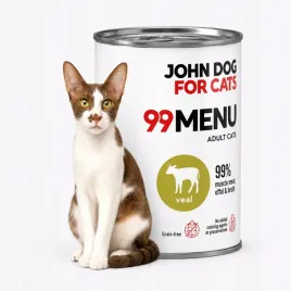 mokra-karma-dla-kota-john-dog-for-cats-99-menu-cielecina-puszka-400g