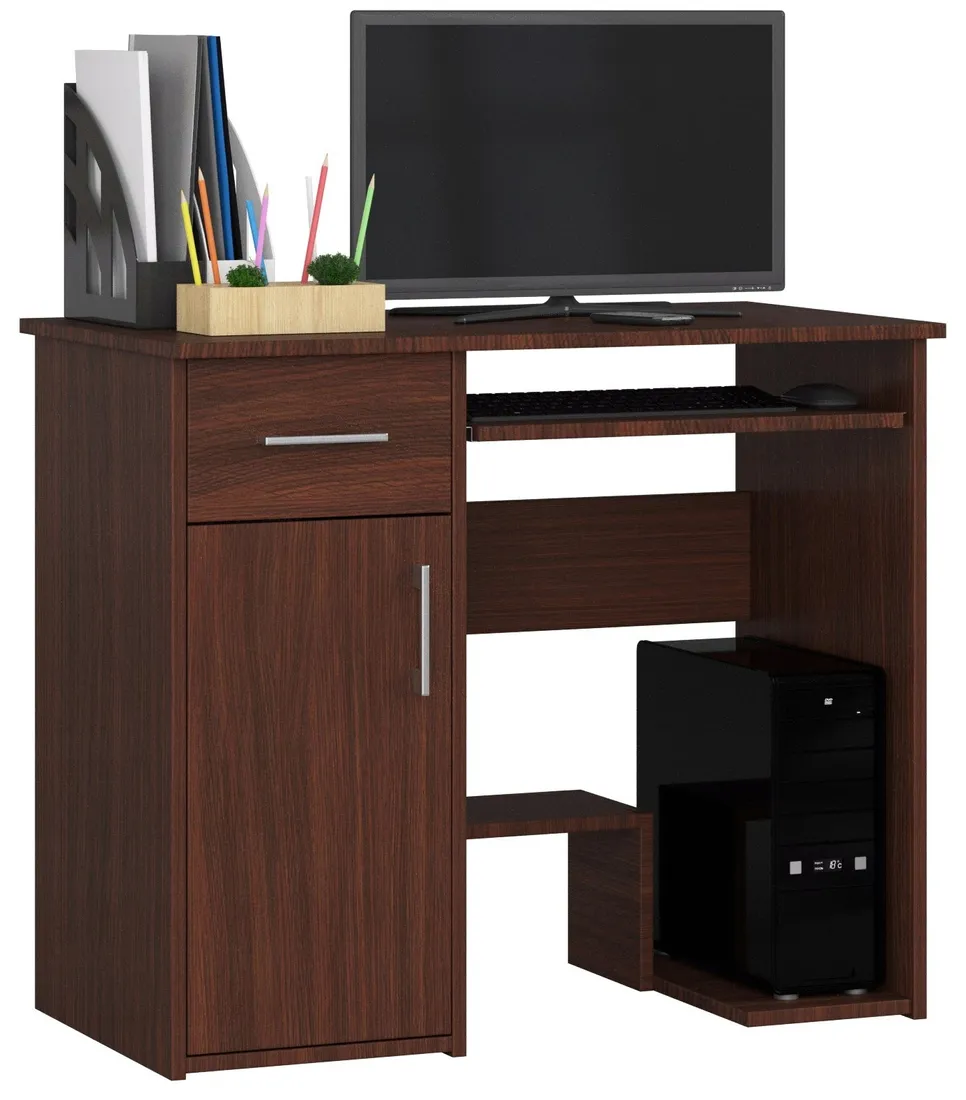 biurko-komputerowe-wenge-90-cm-1-szuflada-2-polki