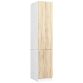 slupek-kuchenny-lima-205-cm-2-drzwi-6-polek-regal-kuchenny-bialy-dab-sonoma