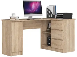biurko-narozne-b20-155-cm-prawe-stolik-3-szuflady-4-polki-1-drzwi-sonoma