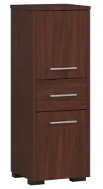 szafka-lazienkowa-slupek-fin-regal-85-cm-2-drzwi-1-szuflada-3-polki-wenge