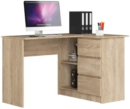 biurko-narozne-b16-124-cm-szkolne-prawe-duze-3-szuflady-2-polki-dab-sonoma