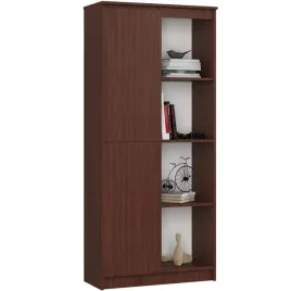 regal-stojacy-80-cm-biurowy-szafka-1-drzwi-8-polek-ksiazki-pojemny-wenge