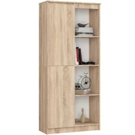 pojemny-regal-8-polek-dab-sonoma-1-drzwi-80-cm