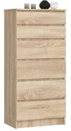komoda-do-salonu-wysoka-60-cm-6-szuflad-bezuchwytowa-szafka-dab-sonoma