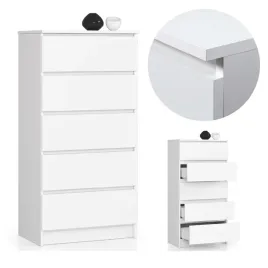 komoda-do-salonu-waska-60-cm-5-szuflad-szafka-bezuchwytowa-pojemna-biala