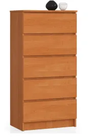 komoda-do-salonu-waska-60-cm-5-szuflad-szafka-bezuchwytowa-pojemna-olcha