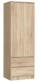 szafa-garderoba-star-60-cm-sypialnia-2-drzwi-2-szuflady-drazek-dab-sonoma