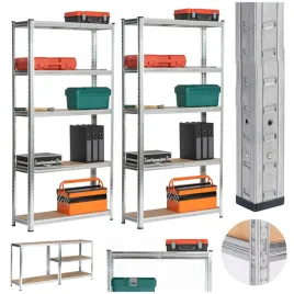 2x-regal-garazowy-magazynowy-metalowy-90x30x180-cm-pojemny-5-polek-srebrny