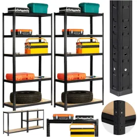 2x-regal-garazowy-magazynowy-metalowy-90x40x180-cm-pojemny-5-polek-czarny