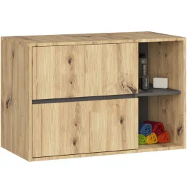 szafka-lazienkowa-wiszaca-podumywalkowa-90-cm-2-szuflady-dab-artisan-szary
