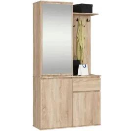 szafa-do-przedpokoju-pojemna-garderoba-entro-95-cm-z-lustrem-dab-sonoma