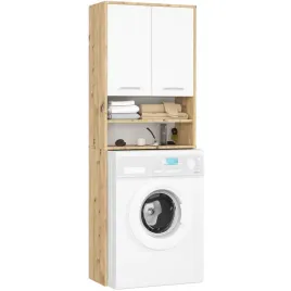 regal-slupek-lazienkowy-nad-pralke-180-cm-2-drzwi-4-polki-artisan-bialy