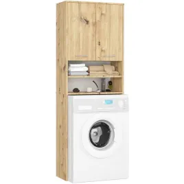 regal-slupek-lazienkowy-nad-pralke-180-cm-2-drzwi-4-polki-duzy-dab-artisan