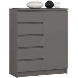 pojemna-komoda-do-salonu-80-cm-szafka-jednodrzwiowa-5-szuflad-grafit-szary