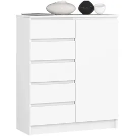 biala-nowoczesna-komoda-do-sypialni-80-cm-szafka-1-drzwi-5-szuflad-pojemna