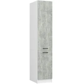 stojaca-szafka-kuchenna-slupek-kuchenny-2-drzwi-6-polek-205-cm-bialy-beton