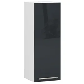 szafka-do-kuchni-wiszaca-waska-30cm-biala-front-polysk-grafit-szary-2-polki