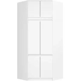 szafa-do-przedpokoju-z-nadstawka-100-cm-narozna-6-drzwi-9-polek-biala
