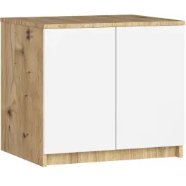 nadstawka-na-szafe-do-przedpokoju-60-cm-2-drzwi-2-polki-dab-artisan-biala
