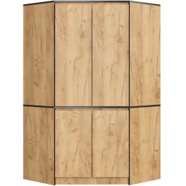 szafa-do-przedpokoju-100-cm-narozna-4-drzwi-6-polek-garderoba-dab-craft