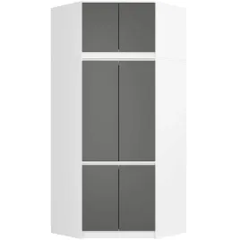 biala-szafa-do-sypialni-100-cm-z-nadstawka-narozna-6-drzwi-9-polek-grafit