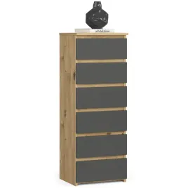 waska-komoda-do-salonu-pokoju-40-cm-pojemne-szuflad-dab-artisan-grafit