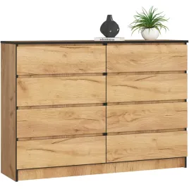 salonowa-nowoczesna-komoda-140-cm-dab-craft-8-szuflad-pojemna-bezuchwytowa