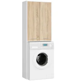 pojemny-slupek-lazienkowy-nad-pralke-180-cm-2-drzwi-regal-dab-sonoma