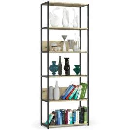 loftowy-regal-do-pracowni-lub-biura-otwarty-6-polek-70cm-czarny-dab-artisan