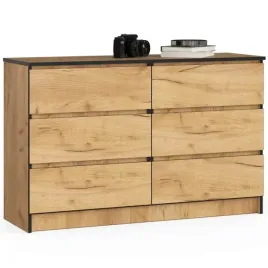 komoda-dab-craft-do-salonu-120-matowa-6-szuflad