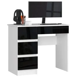 biurko-biale-czarne-do-biura-90-cm-4-szuflady