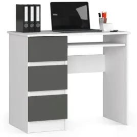 biurko-do-gabinetu-90-cm-biale-szare-3-szuflady