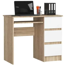 biurko-do-gabinetu-90-cm-sonoma-biale-3-szuflady