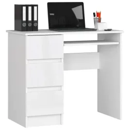 biurko-komputerowe-90-cm-biale-polysk-3-szuflady