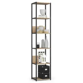 regal-loft-industrialny-metalowy-40-cm-do-salonu-6-polek-czarny-sonoma