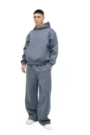 boohooman-szare-dresowe-spodnie-z-mankietami-i-kieszeniami-l-z3a